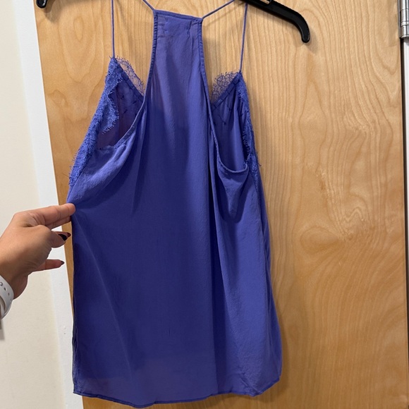 CAMI NYC PURPLE SILK LACE CAMISOLE, SIZE S - Picture 4 of 4